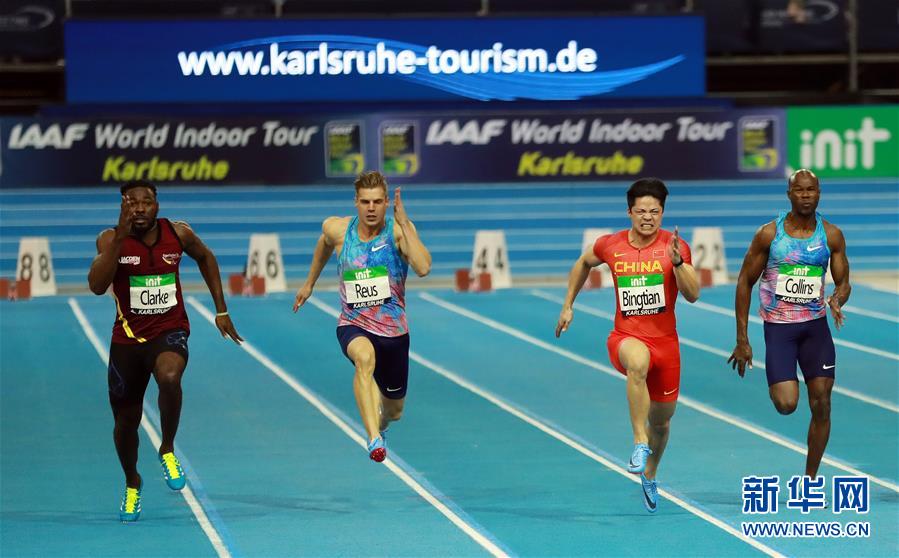 （体育）（6）田径——卡尔斯鲁厄室内赛男子60米：苏炳添夺冠