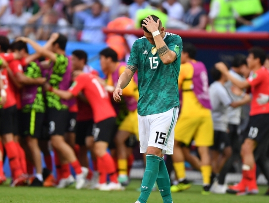  [2018世界杯]德国0-2韩国  积3分小组垫底出局